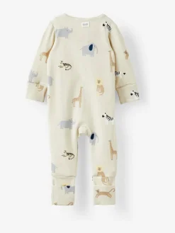 Hot Cotton On Long Sleeve Zip Romper Cream