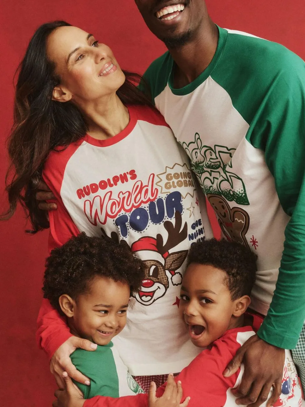 Online Cotton On Kids Matching Family Christmas Raglan Long Sleeve Pyjamas Red