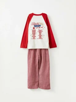 Online Cotton On Kids Matching Family Christmas Raglan Long Sleeve Pyjamas Red