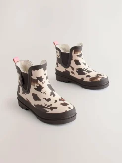 Outlet Next Cow Print Chelsea Wellies