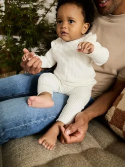 Next Cream Baby Knitted Jumper and Leggings Set 2 Piece (0mths-3yrs)^ Baby Girls|Baby Girls