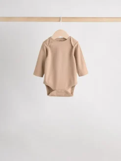 Next Cream Baby Long Sleeve Bodysuits 5 Pack^BOY Multipacks|Unisex