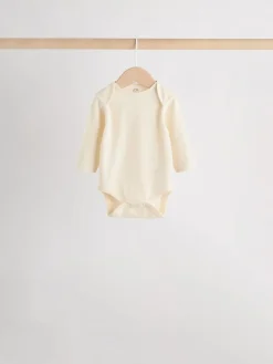 Next Cream Baby Long Sleeve Bodysuits 5 Pack^BOY Multipacks|Unisex