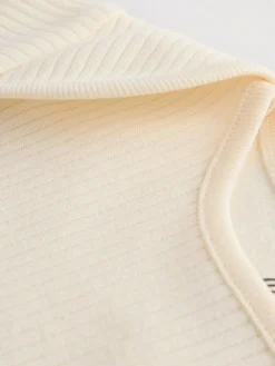 Next Cream Baby Short Sleeve Bodysuits 5 Pack^BOY Unisex|Bodysuits & Vests