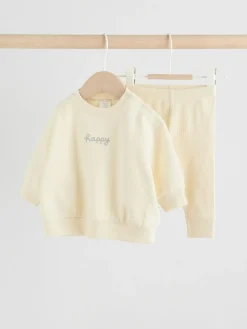 Clearance Next Cream Baby Sweater and Leggings Set 2 Piece (0mths-2yrs)