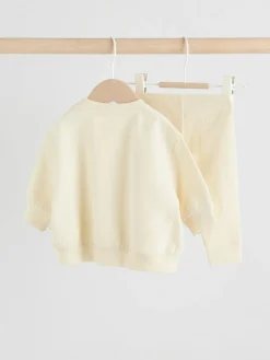 Clearance Next Cream Baby Sweater and Leggings Set 2 Piece (0mths-2yrs)