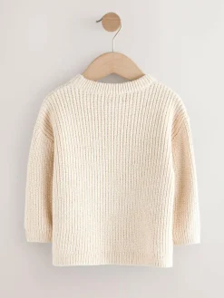 Outlet Next Cream Bear Knitted Jumper (3mths-7yrs)