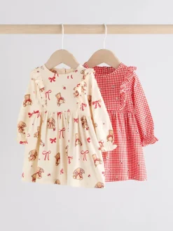 Next Baby Jersey Dresses 2 Pack (0mths-2yrs)^ Dresses