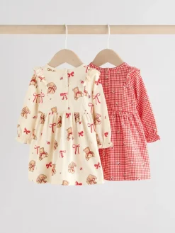Next Baby Jersey Dresses 2 Pack (0mths-2yrs)^ Dresses