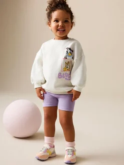 Next Cream Bluey Shorts Set (12mths-7yrs)^ Shorts|Shorts & Skirts