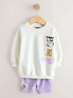 Next Cream Bluey Shorts Set (12mths-7yrs)^ Shorts|Shorts & Skirts