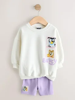 Next Cream Bluey Shorts Set (12mths-7yrs)^ Shorts|Shorts & Skirts