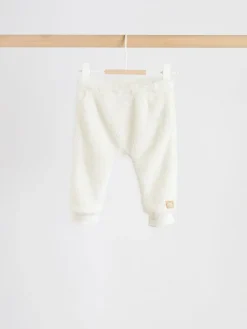 Discount Next Cream Borg Hooded Sweat and Jogger Baby Set (0mths-2yrs)