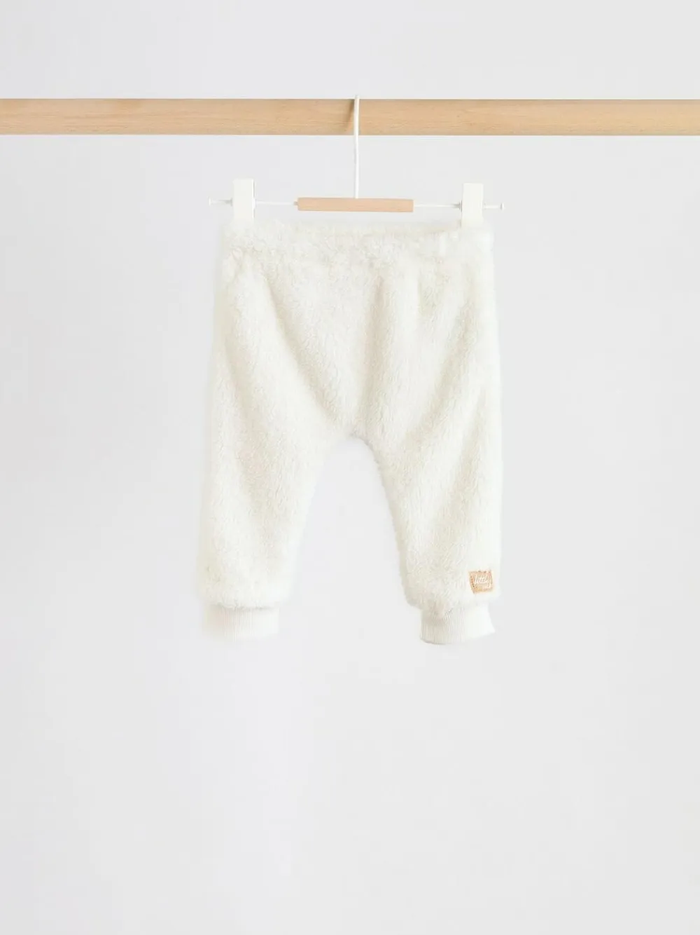Discount Next Cream Borg Hooded Sweat and Jogger Baby Set (0mths-2yrs)