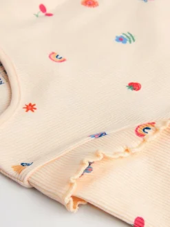 Sale Next Baby Top and Leggings 2 Piece Set (0mths-2yrs) Cream Bright Character