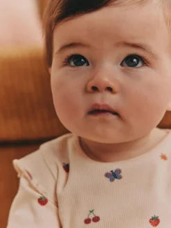 Sale Next Baby Top and Leggings 2 Piece Set (0mths-2yrs) Cream Bright Character