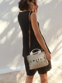 Next Cream Canvas Hand Held Bag^Women Bags