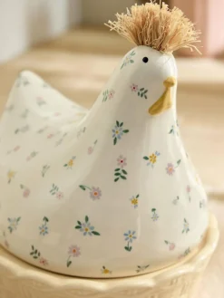 New Next Ceramic Chicken Egg House Cream