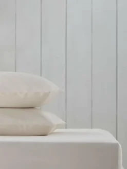 Next Cream Cotton Rich Fitted Bed Sheet^ Bedsheets & Pillow Cases