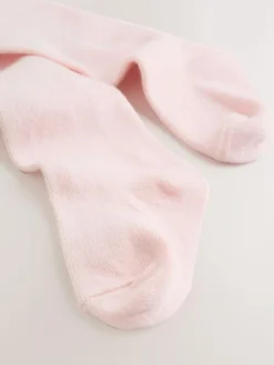 Next Baby Long Sleeve Velour Dress and Tights Set 2 Piece (0mths-2yrs) Cream Ditsy