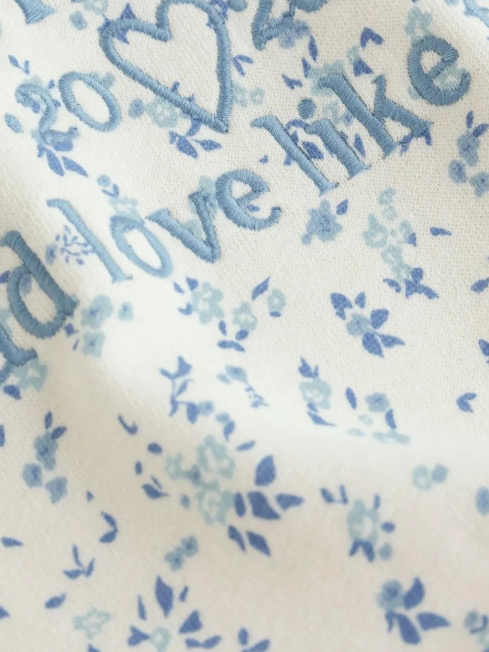 New Next Cream Ditsy Flower Hoodie (3-16yrs)