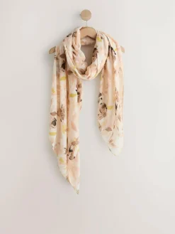 Outlet Next Cream Easter Bunny Print Lightweight Scarf