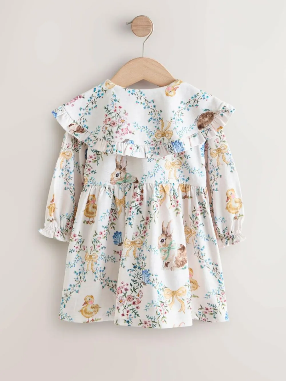 Hot Next Cream Easter Collared Dress (3mths-7yrs)