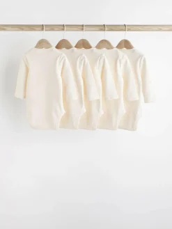 Next Cream Essential Baby Long Sleeve Bodysuits 5 Pack^BOY Unisex|Bodysuits & Vests