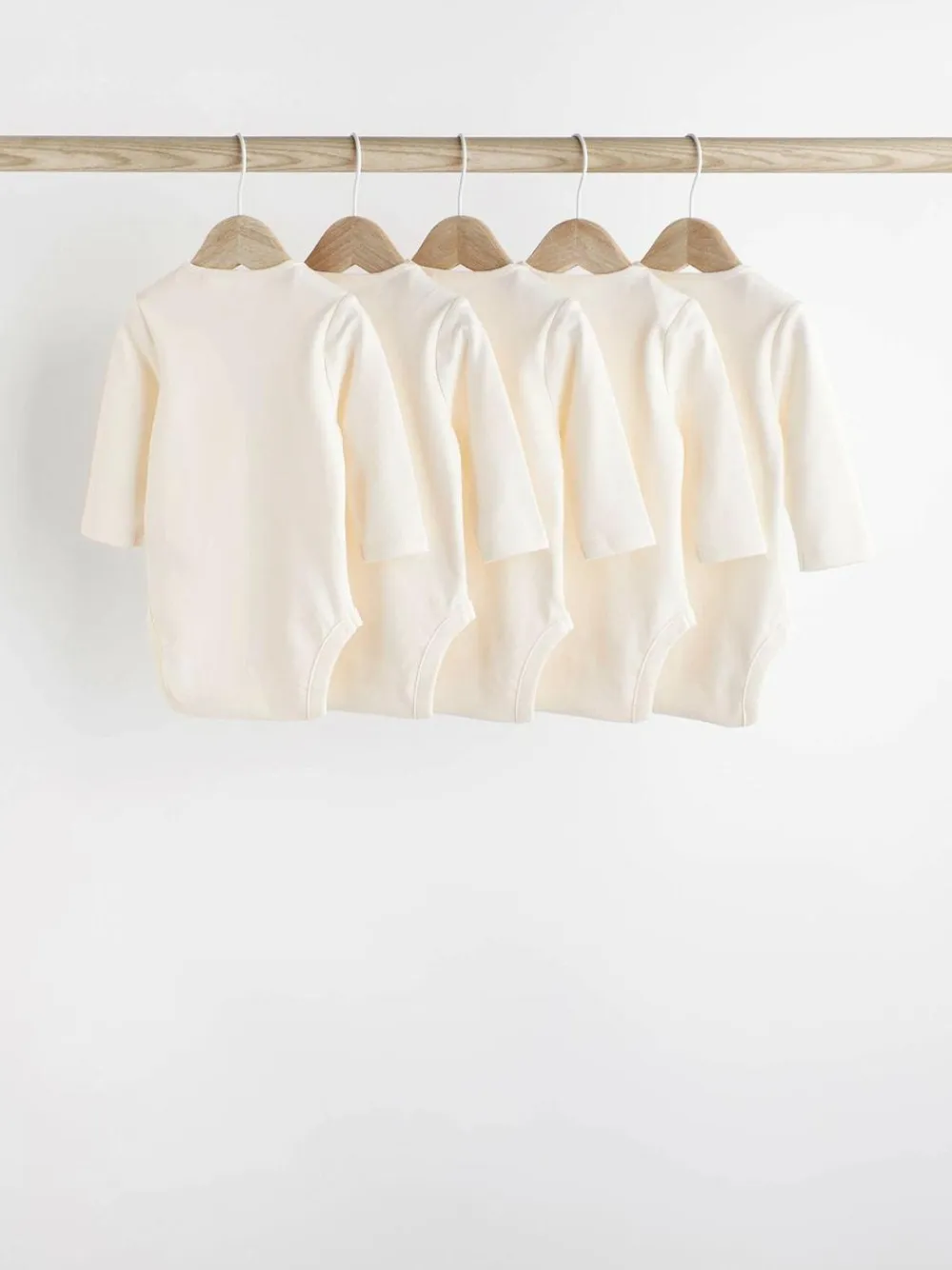 Next Cream Essential Baby Long Sleeve Bodysuits 5 Pack^BOY Unisex|Bodysuits & Vests