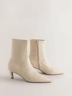 Sale Next Forever Comfort® Pointed Toe Sock Boots Cream