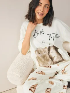 Sale Next Cream Guinea Pig Jersey Short Sleeve Pyjamas