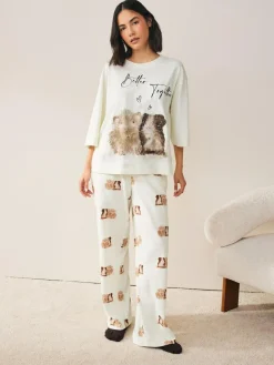 Sale Next Cream Guinea Pig Jersey Short Sleeve Pyjamas