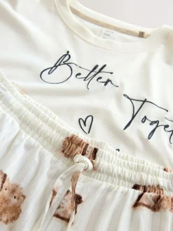 Sale Next Cream Guinea Pig Jersey Short Sleeve Pyjamas