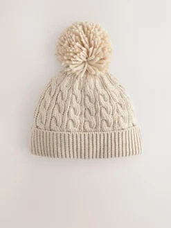 Next Knitted Cable Pom Beanie^BOY Unisex|Hats & Scratch Mitts