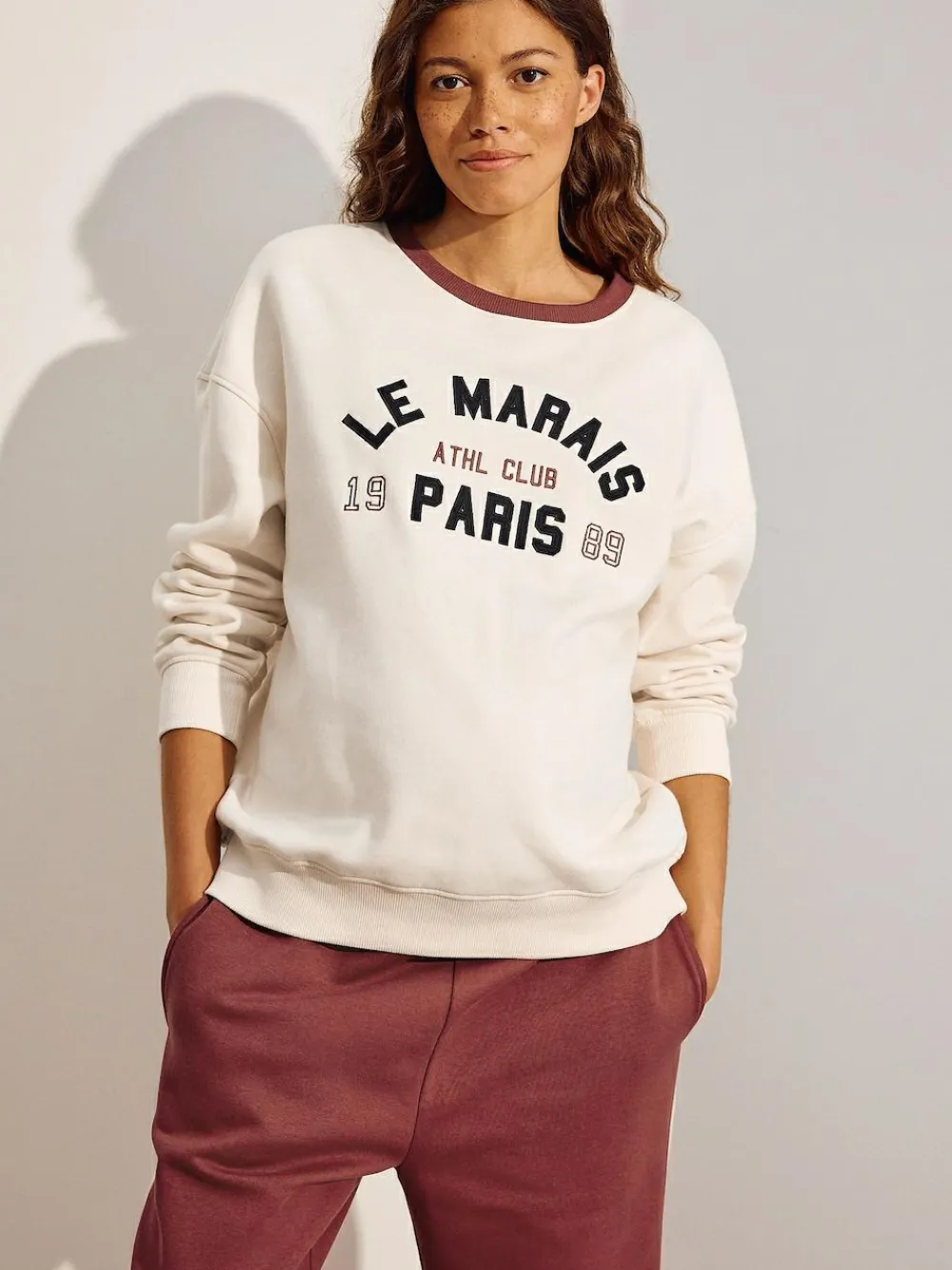 Next Cream Maternity Graphic Sweatshirt