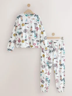 Next Long Sleeve Pyjamas^Women Pyjamas|All Night & Lounge