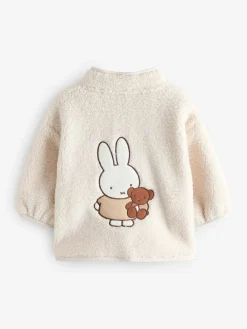 Next Cream Miffy Half Popper Fleece (3mths-7yrs)^ Jackets & Coats|Snowsuits & Coats