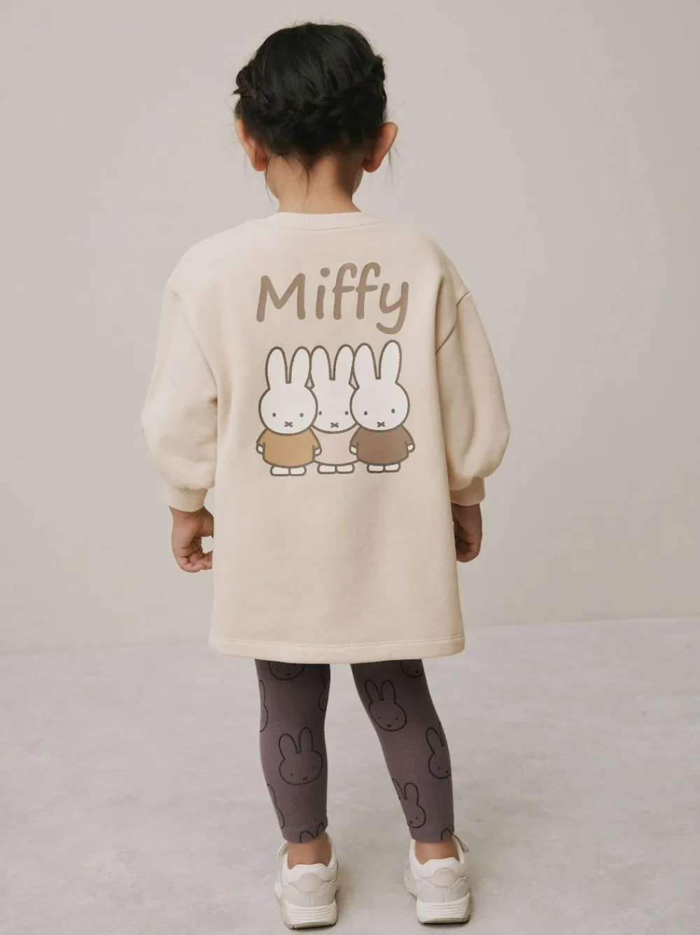 Outlet Next Cream Miffy Sweat Dress & Leggings Set (3mths-7yrs)