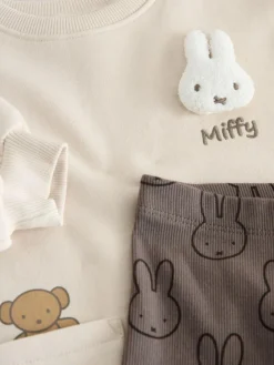 Outlet Next Cream Miffy Sweat Dress & Leggings Set (3mths-7yrs)