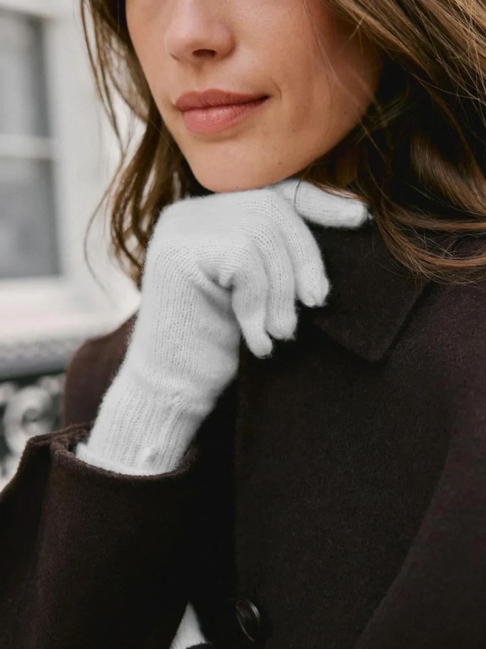 Clearance Next N. Premium 100% Cashmere Gloves Cream
