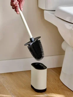 Next Cream Natural Slimline Silicone Toilet Brush^ Bathroom Accessories