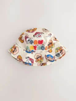 Next Cream Paw Patrol Bucket 100% Cotton Hat (1-10yrs)^BOY Hats & Scratch Mitts|Hats