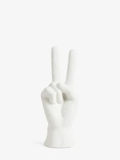 New Next Cream Peace Hand Ornaments Sculpture