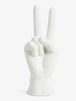 New Next Cream Peace Hand Ornaments Sculpture