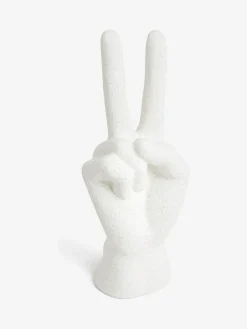 New Next Cream Peace Hand Ornaments Sculpture