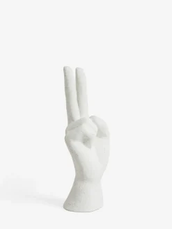 New Next Cream Peace Hand Ornaments Sculpture