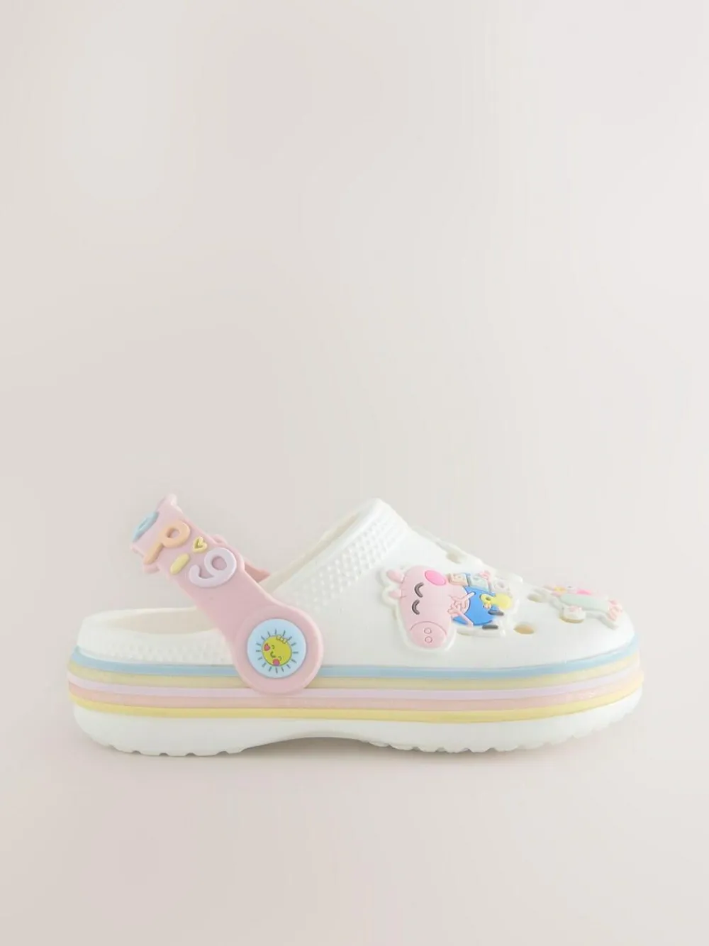 Next Cream Peppa Pig Character Clogs^ Boots