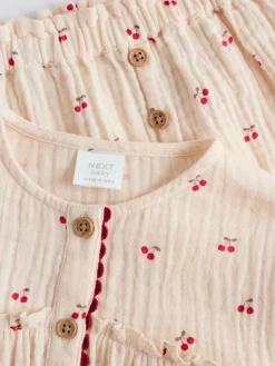 Next Baby Woven Long Sleeve Tops and Trousers 2 Piece Set (0mths-2yrs)^ Tops|Tops