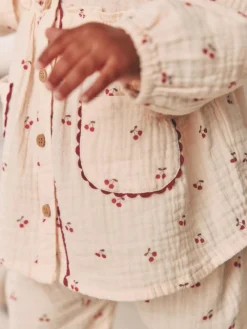 Next Baby Woven Long Sleeve Tops and Trousers 2 Piece Set (0mths-2yrs)^ Tops|Tops