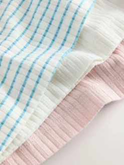 Hot Next Strappy Textured Cami Vests 3 Pack (1.5-16yrs) Cream